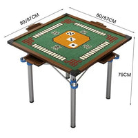 Quiet Folding Mahjong Table with Drawer, Manual, New Chinese Style
