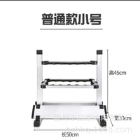 Aluminum Alloy Fishing Rod Display Stand 24-Hole for Lure Rods Storage and Display