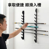 Metal Multi-Slot Fishing Rod Ceiling Mount Hanger with Wall Display Rack
