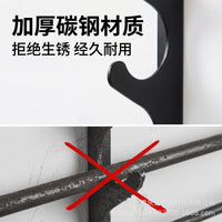 Metal Multi-Slot Fishing Rod Ceiling Mount Hanger with Wall Display Rack