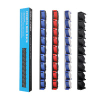 Wall-Mounted Fishing Rod Rack, 9-Hole, ABS Material