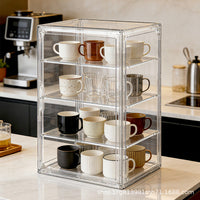 Large Capacity Transparent Perfume Storage Box, Flip-Top, PET Material