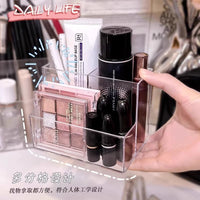 Transparent Lipstick Storage Box, 9-Grid, Plastic Cosmetic Organizer