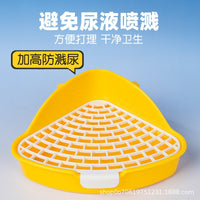Splash-Proof Rabbit Toilet with Separate Design, Triangular Large Size
