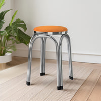 Light Luxury Thickened Stainless Steel Stackable Round Stool