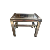 Stainless Steel Low Stool for Kitchen Worktop