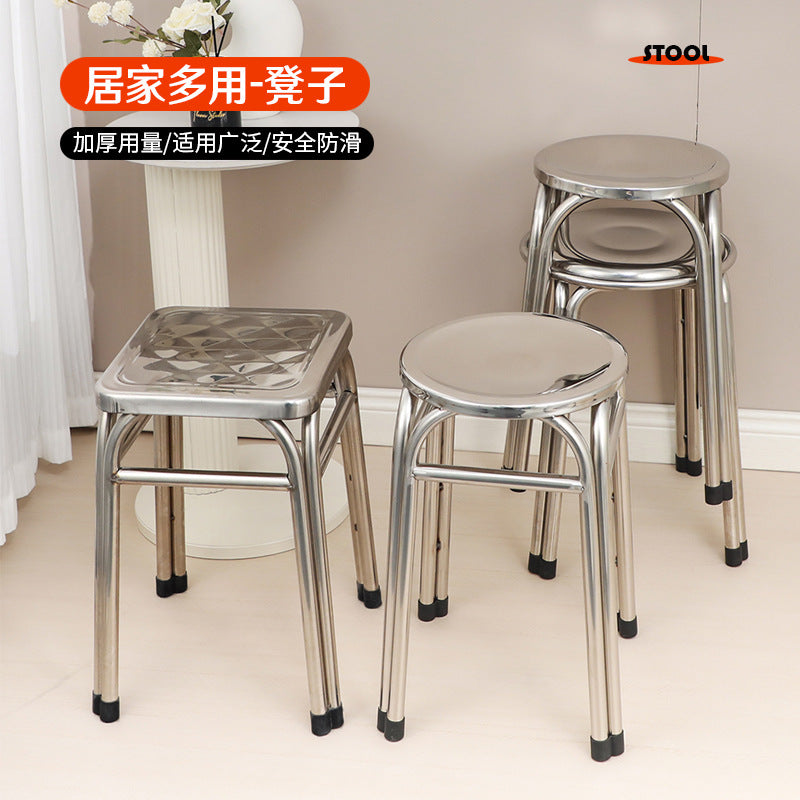 Extra Thick Stainless Steel Stool for Factory or Bar