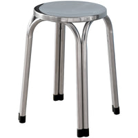 Stackable Round Stainless Steel Stool