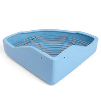 Heavy-Duty Anti-Tip Ceramic Pentagon Rabbit Toilet for Chinchillas and Squirrels, Large