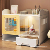 Rabbit Cage with Toilet for Small Pets