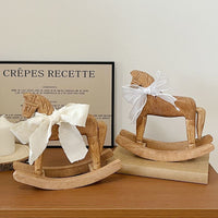 Vintage Wooden Rocking Horse Decoration
