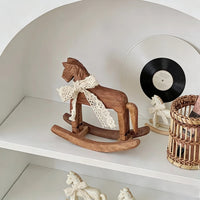 Vintage Wooden Rocking Horse Decoration