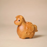 Wooden Rocking Horse Zodiac Horse Gift, Creative Chinese Style