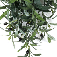 Artificial Olive Leaf Hanging Decoration for Front Door Farmhouse Water Drop Shape