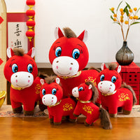 Liangyu Plush Horse Toy Smiling Horse Doll