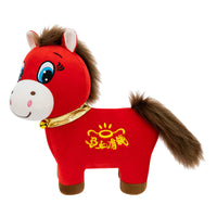 Crying Horse and Smiling Horse Plush Toy, Office Horse Doll, Year of the Horse Mascot, Funny Creative Gift