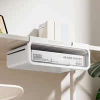 Under-Desk Drawer Storage Box with Hidden File Organizer