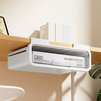 Under-Desk Drawer Storage Box with Hidden File Organizer