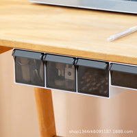 Under-Desk Drawer Storage Box, Adhesive, No Drilling, for Office and Dorm