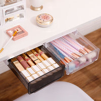 Under-Desk Drawer Storage Box, PP Plastic, Light Luxury Style, Small Size
