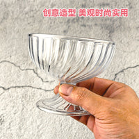 Acrylic Transparent Ice Cream Cup for Restaurant Dessert Bowls