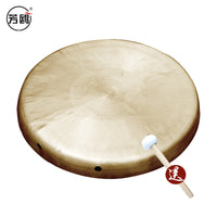 Handcrafted Flat Bottom Brass Gong for Performances