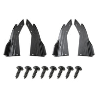 Car Rear Bumper Corner Protector, ABS, Universal Fit, Black or Carbon Fiber