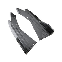 Car Rear Bumper Corner Protector, ABS, Universal Fit, Black or Carbon Fiber