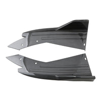 Car Rear Bumper Corner Protector, ABS, Universal Fit, Black or Carbon Fiber