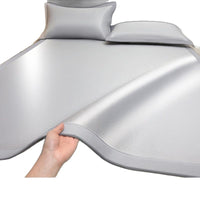 Foldable Ice Silk Mat Set for Single Bed, Machine Washable, 2025 New