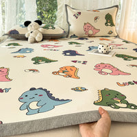 Cooling Ice Silk Bed Mat Set, Fitted Sheet, Machine Washable, 2026 Spring
