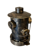 Industrial Style Foot Pedal Trash Can with Fire Hydrant Design