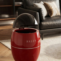 Vintage Dinosaur Egg Shaped Trash Can with Lid, Large Capacity, for Bathroom