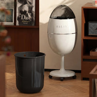 Vintage Dinosaur Egg Shaped Trash Can with Lid, Large Capacity, for Bathroom