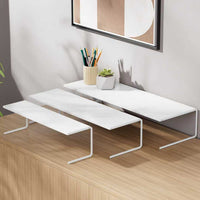 Narrow Desktop Riser with Adjustable Shelf