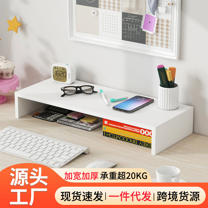 Desktop Organizer Shelf for Monitor and Laptop, 3-Layer, White