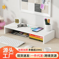Desktop Organizer Shelf for Monitor and Laptop, 3-Layer, White