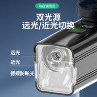 CYCLE ZONE B18 Aluminum Alloy Bike Front Light with USB-C Charging
