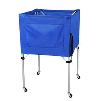 Stainless Steel Basketball Cart Foldable Portable Volleyball Storage Rack