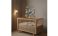 Textile Crib Mobile Handmade Baby Decor Visual Stimulation for Infants, Newborns