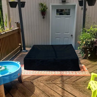 Outdoor Large Square Swimming Pool Cover, 210D Oxford Cloth, Sunproof, Dustproof, Waterproof