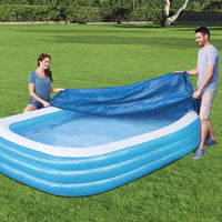 Bestway Square Inflatable Pool Cover, PE Material, Dustproof, 262x175cm or 305x183cm