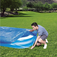 Bestway Square Inflatable Pool Cover, PE Material, Dustproof, 262x175cm or 305x183cm
