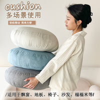 Linen Floor Cushion with Polyester Filling