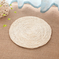 Straw Woven Tatami Floor Cushion with Memory Foam