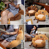 Cartoon Plush Floor Cushion for Office and Home