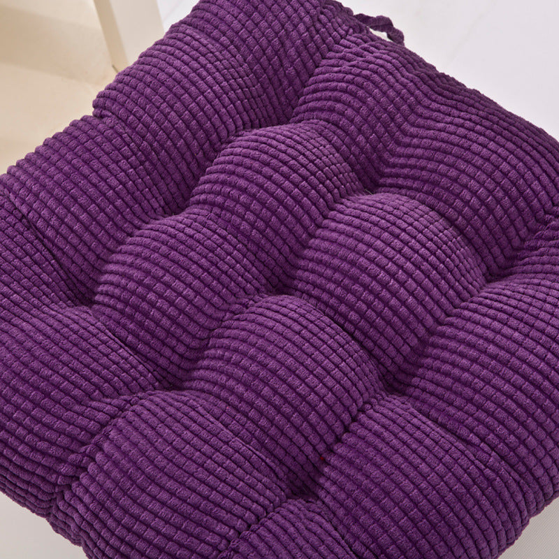 Solid Color Corduroy Seat Cushion