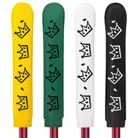 Golf Alignment Stick Cover with Cheese Crown Design