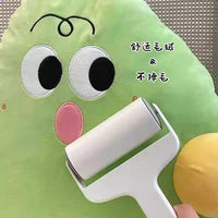 Cartoon Apple-Shaped Plush Floor Cushion with Backrest