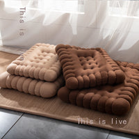 Cute Cookie Cushion, Thick Plush, Office Chair, Floor Cushion, Tatami, Classroom